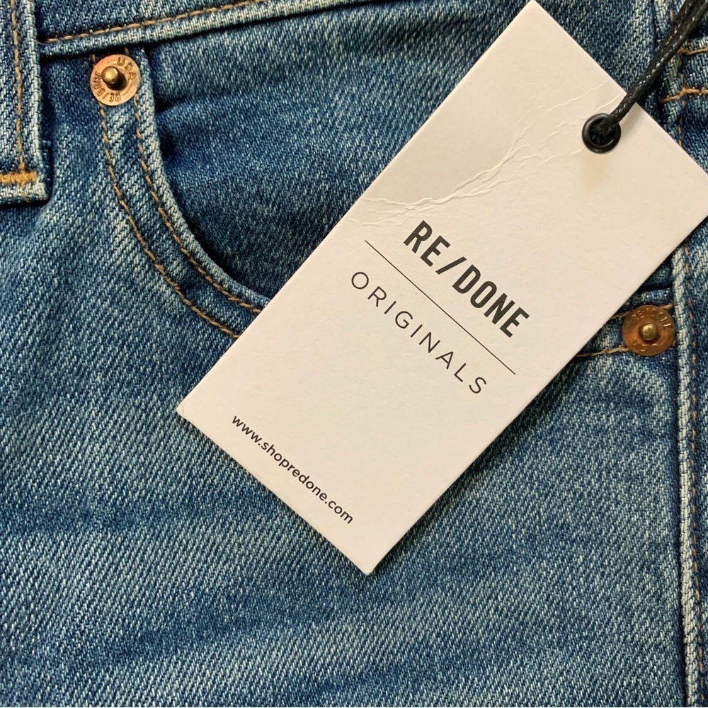 RE/DONE Originals Ultra High Rise Mid 70’s Button Fly Size 26 *Sample Pair* - Picture 9 of 15